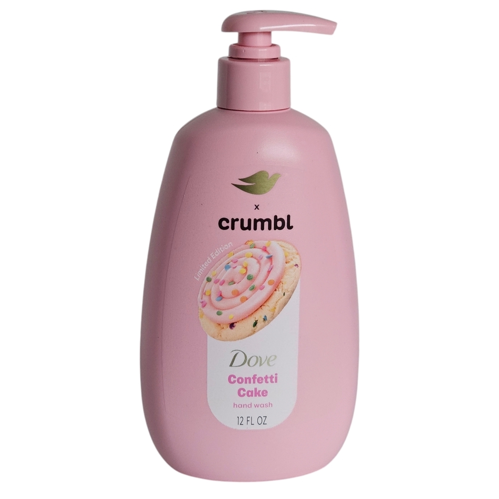 Dove Crumbl Confetti Cake Cookie Moisturizing Hand Wash Limited Edition Soap
